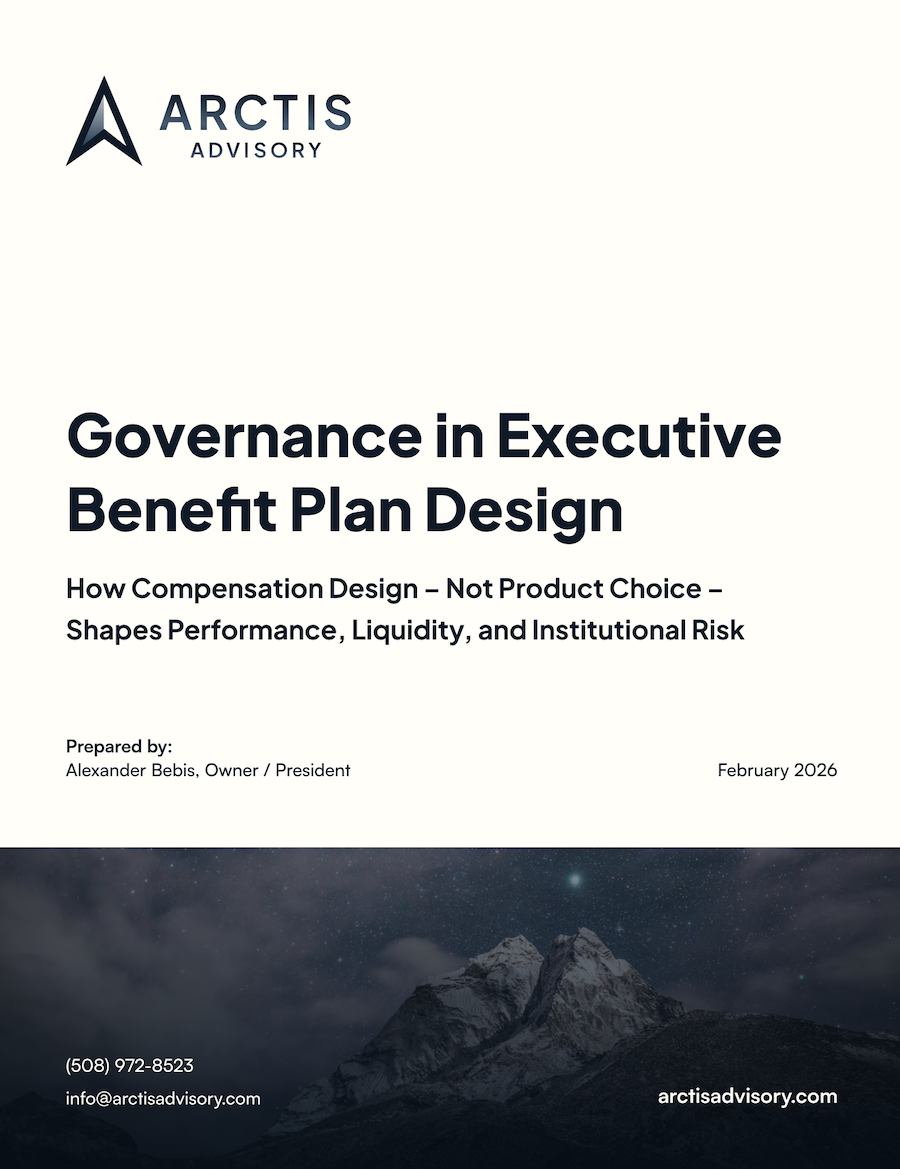 Arctis Advisory - Governance in Executive Benefit Plan Design - Cover